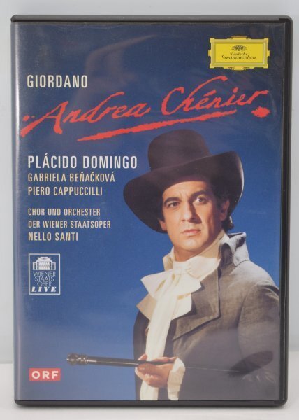 動作品 ジョルダーノ 歌劇 アンドレア シェニエ ANDREA CHENIER サンティ ウィーン国立歌劇場 DVD プラシド ドミンゴ RG-766Ｍe