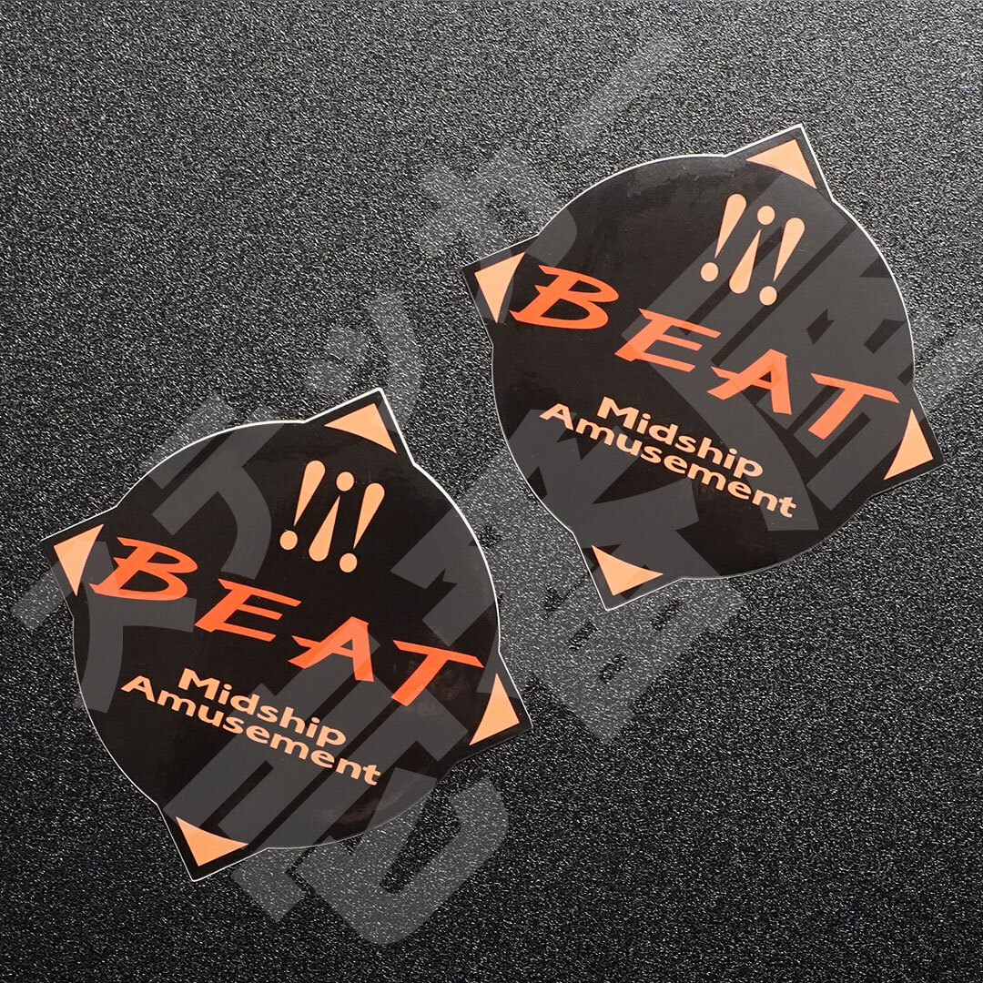 新品・未使用☆ホンダ ビート PP1　フェンダーエンブレム マグネット “ ビートロゴ BK ” 左右セット（2枚） HONDA BEAT 新品|送料無料