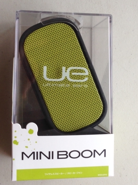新品 ULTIMATE EARS アルティメット イヤーズ　ロジクール UE MINI BOOM ワイヤレス Bluetooth ブルートゥ―ス スピーカー フォン 黄色