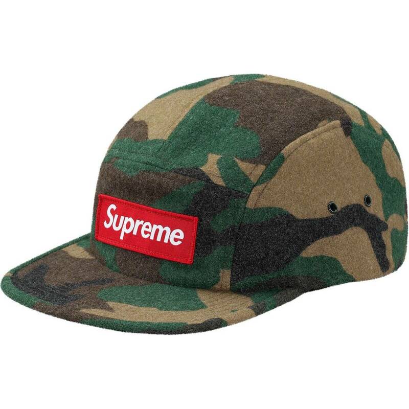 新品Supreme Camo Wool Camp Cap/BOX LOGOシュプリームボックスロゴカモウールキャンプキャップ迷彩カモフラージュ帽子