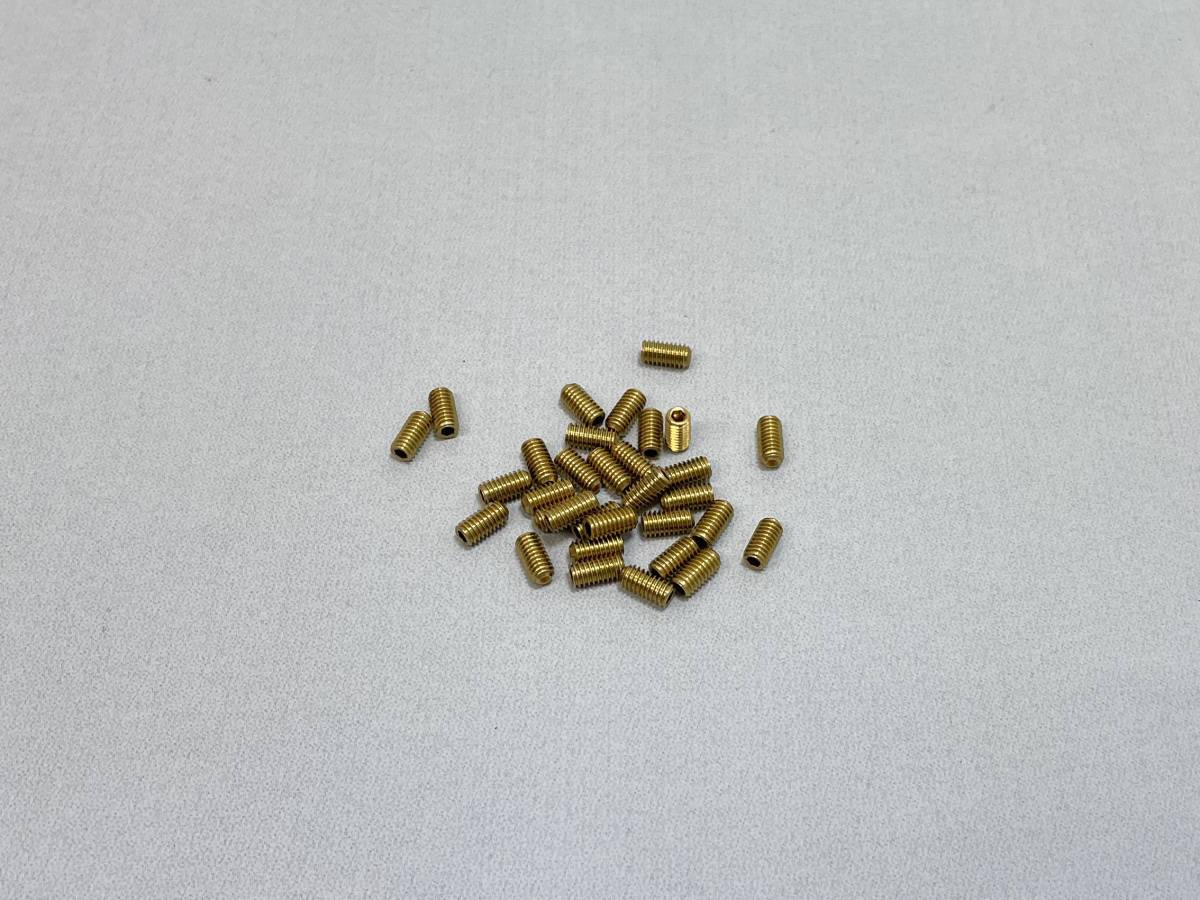 真鍮製イモネジ（ホーローネジ）M4