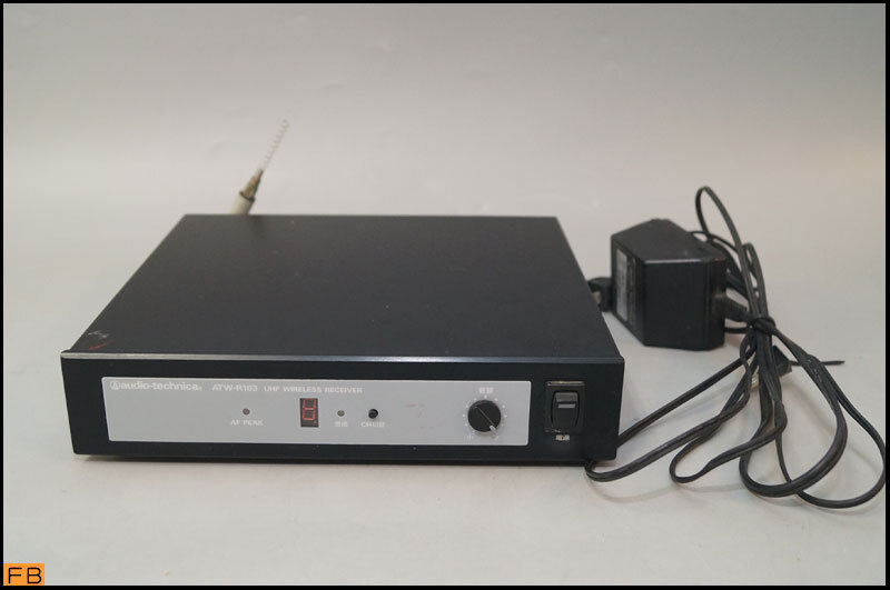 税込◆audio-technica◆ワイヤレスレシーバー ATW-R103 通電確認済 オーディオテクニカ 音響-B1-9185