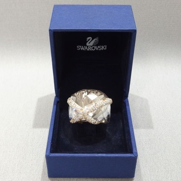 ★SWAROVSKI Nirvana Crystal Swaro Ring 指輪 ニルヴァーナ クリスタル スワロ リング スワロフスキー 約14号★