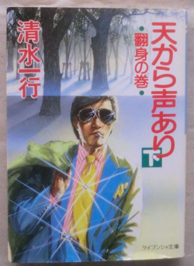 ☆文庫☆天から声あり 下 翻身の巻☆清水一行☆初版発行☆長篇ピカレスク・ロマン完結篇☆