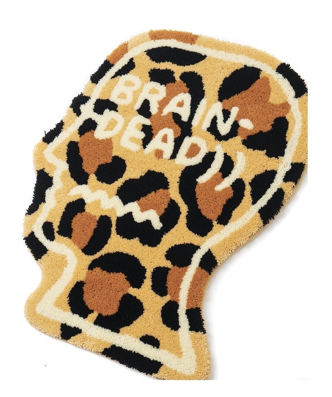 ブレインデッド ラグマット Brain Dead Assisted Living. LOGO HEAD 200CM RUG - LEOPARD/USED SUPREME