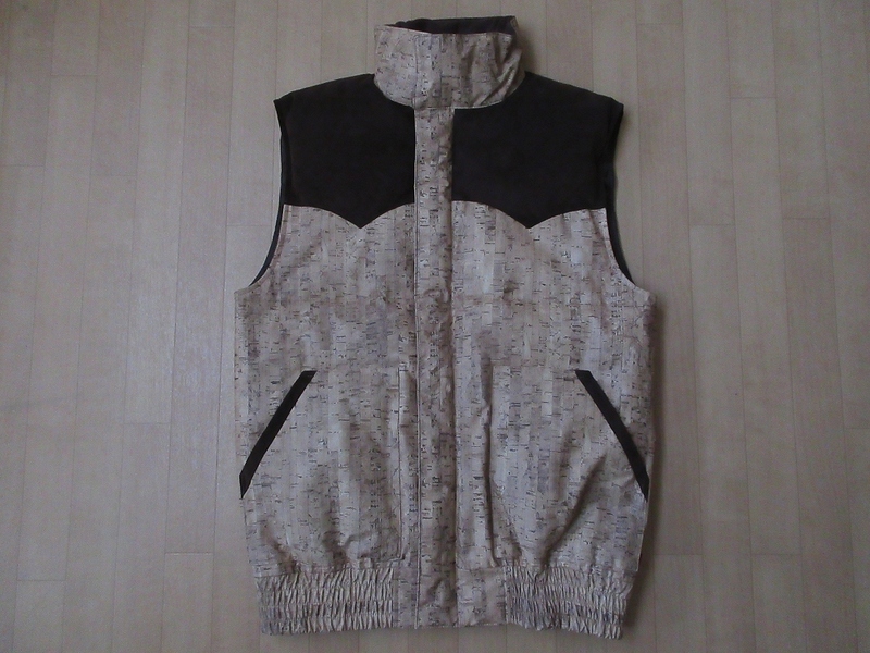 日本製 APPLEBUM CORK DOWN VEST コルク柄 ダウン ベストLアップルバム 中綿 ジャケット ブルゾンHIP HOPアウトドア スポーツMade in Japan