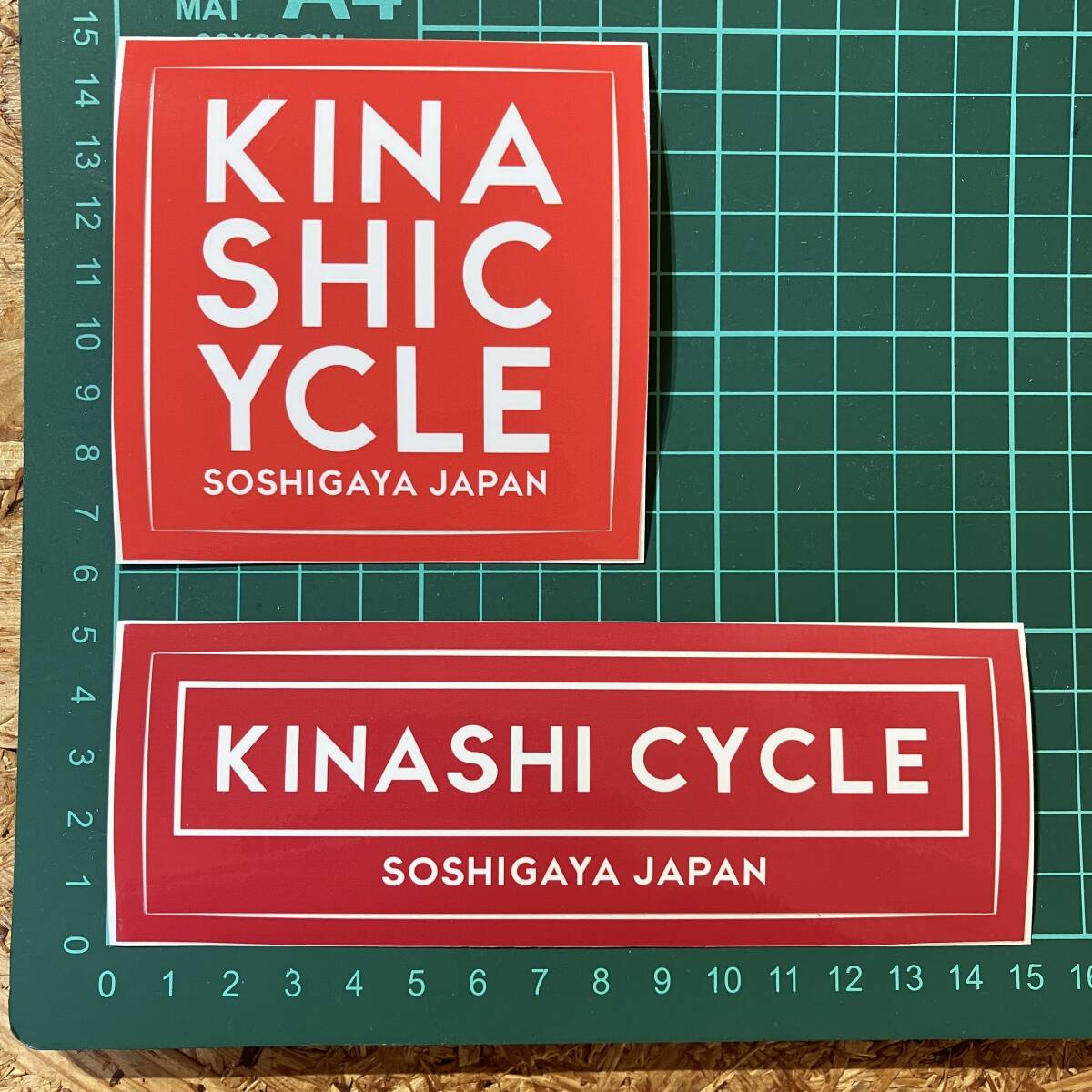 木梨サイクル KINASHI CYCLE 2枚 STICKER ステッカー 自転車