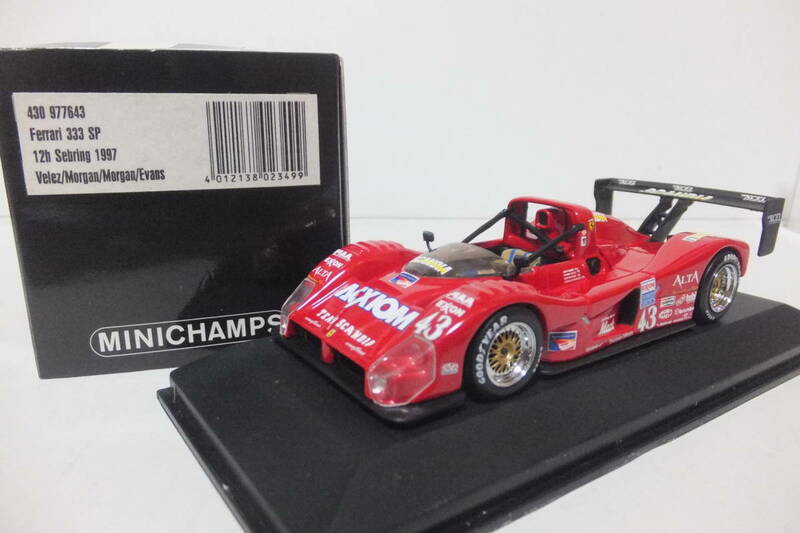 1/43 【フェラーリ 333SP No.43 1997年】《ミニカー自体：新品同様》 ミニチャンプス （PMA）Ferrari