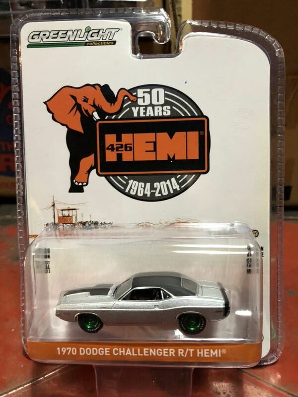 送料込 GreenLight グリーンライト 1970 DODGE CHALLENGER R/T HEMI ダッジ チャレンジャー　HEMI 426 50YEARS グリーンマシーン chase