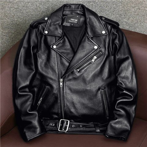 羊革100% シープスキン スタンドカラー シングルライダース レザージャケット ブラック S-4XL