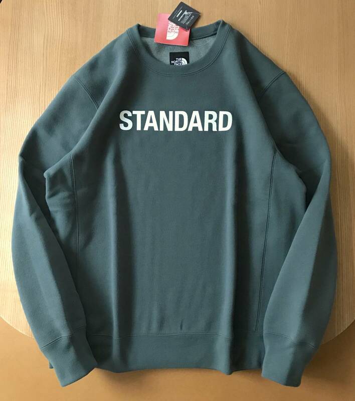 ■完売・限定■日本製 THE NORTH FACE standard / STANDARD CREW / OG オスカー グリーン / XL / ノースフェイス スウェット シャツ