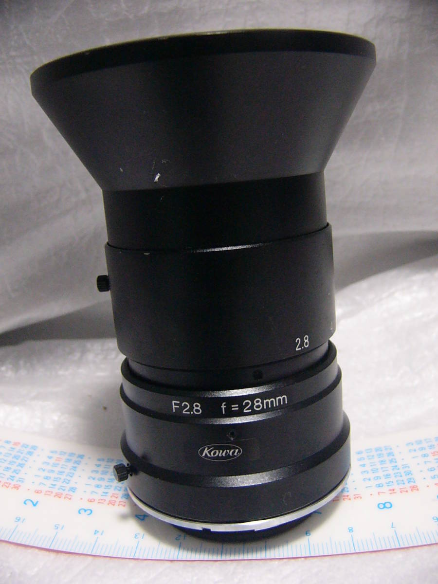 ★動作保証★ Kowa/興和 LM28LF 28mm F2.8 Fマウント レンズ 大光径 ラインスキャンカメラに最適 x