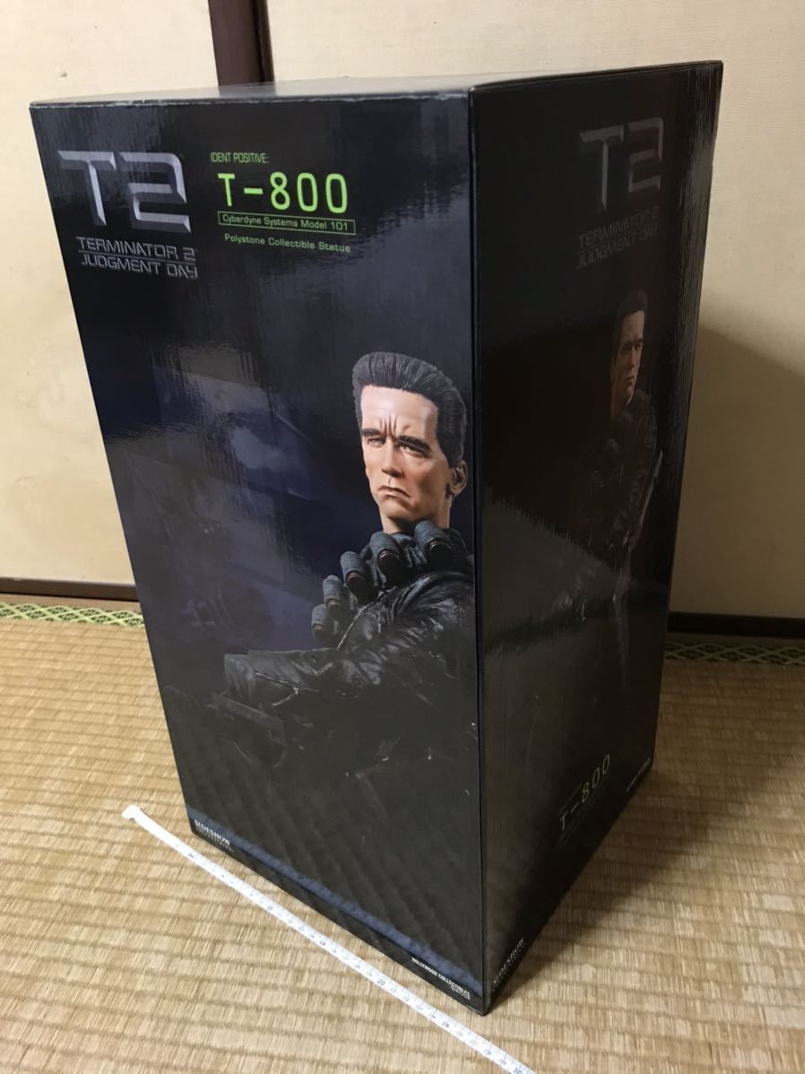 T2.ターミネーター2/スタチュー化粧箱＋梱包材のみ/T800ガトリングガンver/サイドショウ/中古美品/着払/検)アーノルドシュワルツェネッガー