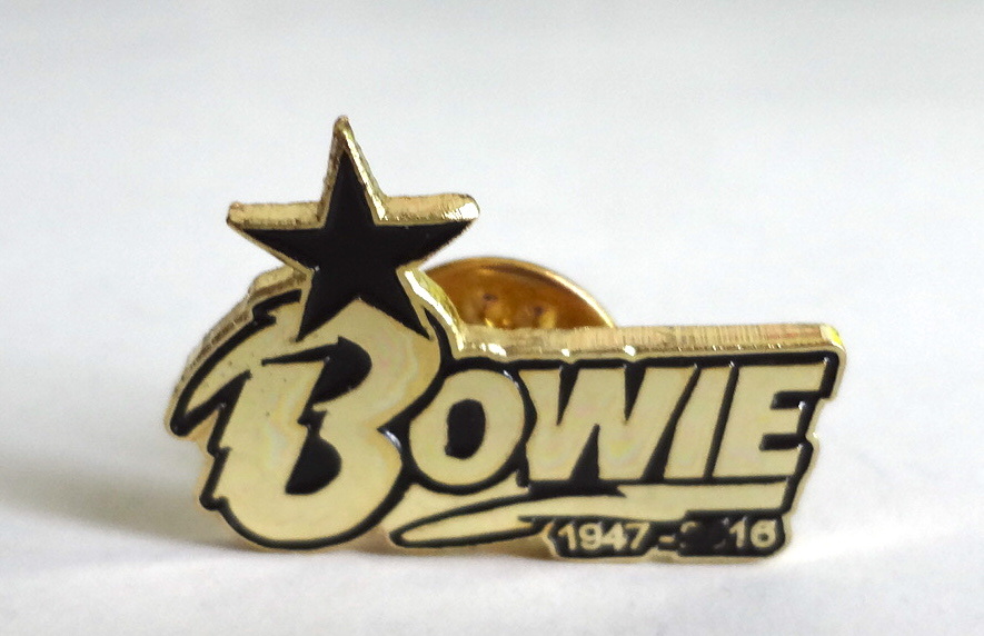 DAVID BOWIE / デヴィッド ボウイ 1947-2016 スターロゴ メタルピンバッジ エナメルピン British Pop/Rock/SSW/UK Rock England