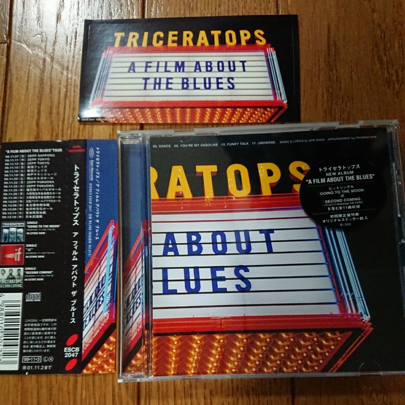 TRICERATOPS■A FILM ABOUT THE BLUES■初回限定盤■ステッカーつき