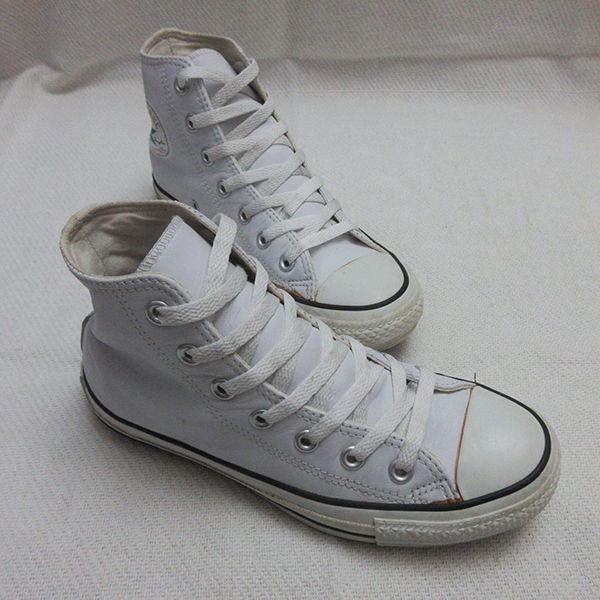 ■ CONVERSE コンバース レザー LEA HI ホワイト スニーカー ALLSTAR オールスター シューズ 靴