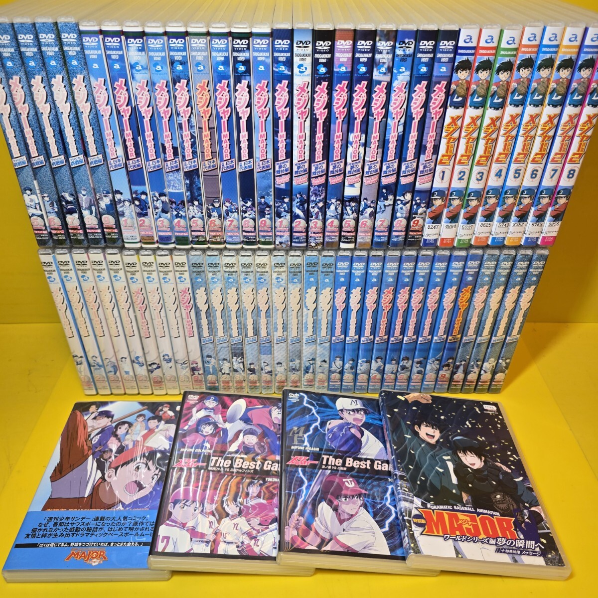 新品ケース交換済み　メジャー1期～6期+セカンド+劇場版　DVD全66巻セット