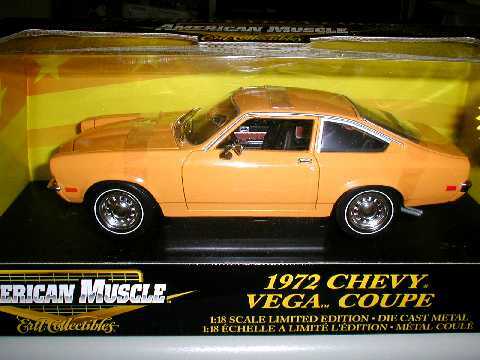 A.M 1/18 CHEVY VEGA シェビー ベガ クーペ 1972 (Dイエロー)