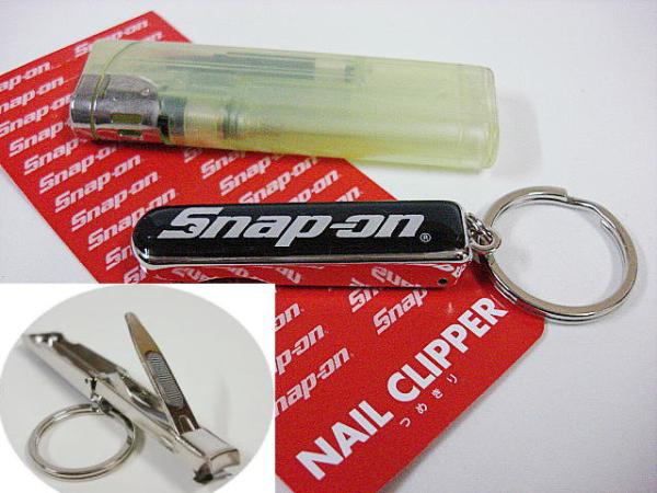 即落☆スナップオン☆キーホルダー携帯用 爪切り/nail clipper(ブラック)拍卖