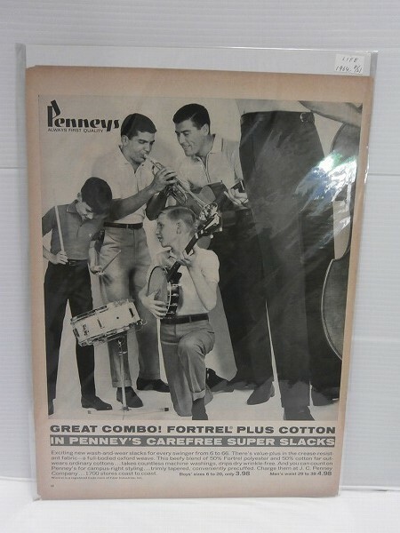 1964年8月21日号　ビンテージ広告切り抜き【ペニーズ/Penneys】アパレル
