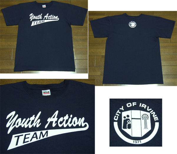 US Youth Action Team Tシャツ M/ルート66,西海岸,BOWLING,レトロ