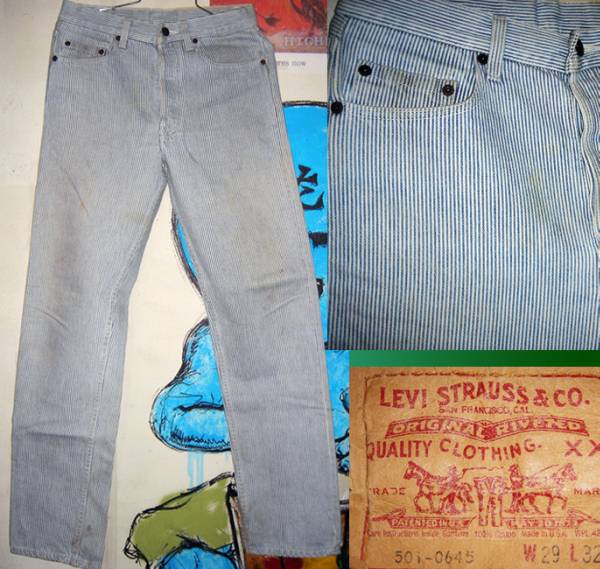 ビンテージ Levi's リーバイス 501 ヒッコリー Hickory オリジナル USA製 レア 