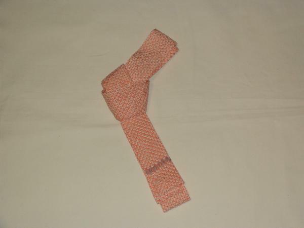 新品正絹、手作り腰紐、１本、ピンク絞り、２２５cm