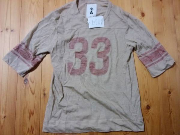 A　エィス リネン5分袖カットソー サイズ3(L) 新品 ripvanwinkle