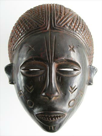 アフリカ★アンゴラ・チョクエ族の古い仮面