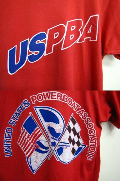 N763*USPBA　パワーボート協会Tシャツ　スクリーンスターズ