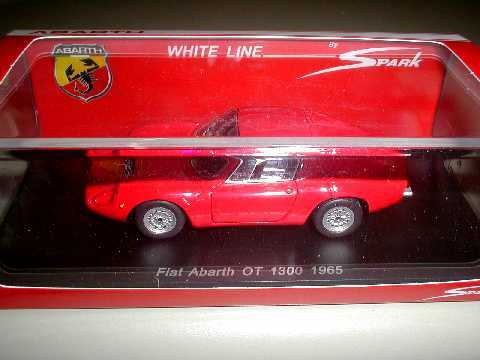 WHITE LINE S.M 1/43 FIAT フィアット Abarth アバルトOT 1300 1965 (レッド)