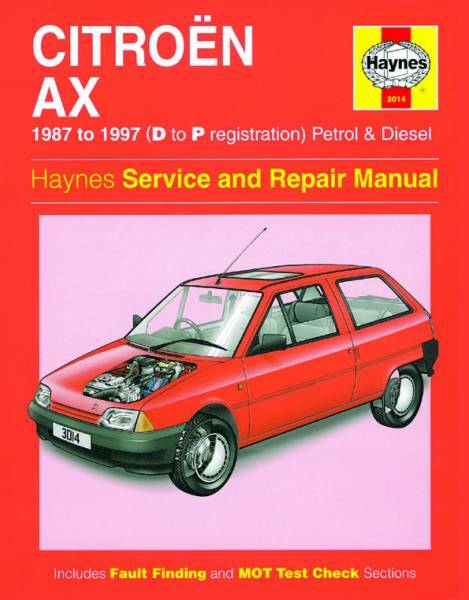 Citroën（シトロエン）AX 1987-1997年 英語版 整備解説書