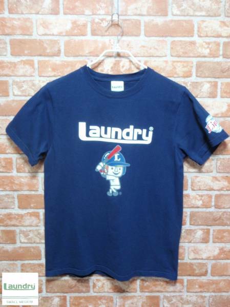 送料込 USED ランドリー Laundry×Lions 西武 3 中島裕之 コラボTシャツ SMサイズ