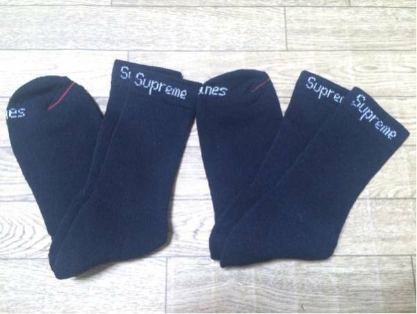 新品16ss正規Supreme×Hanes Crew Socks 2SET ソックス セットb