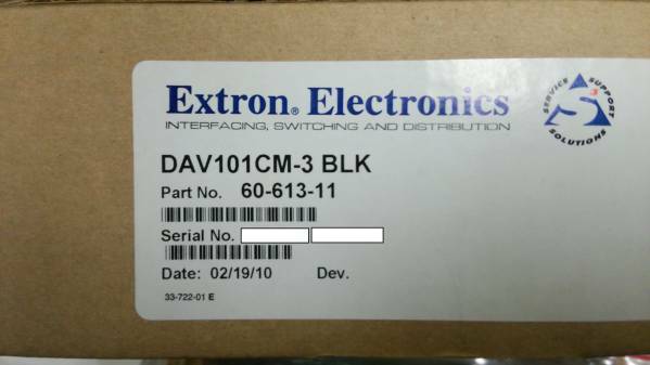 ★新品★EXTRON MAAP型RGBケーブル補償器 DAV101CM-3