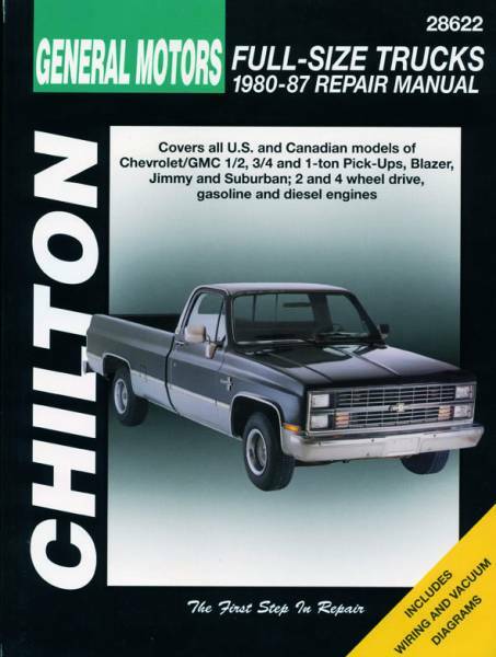 Chevrolet（シボレー）サバーバン 1980-1987年 英語版 整備解説書