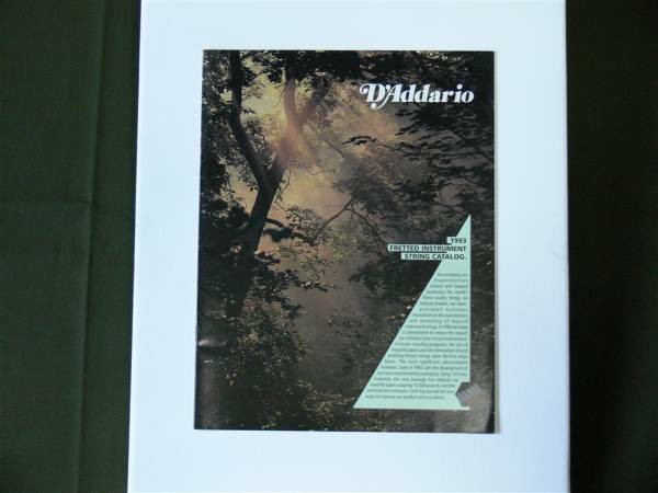 D'Addario 1995年 9 カタログ ポスト投函で送料無料!!