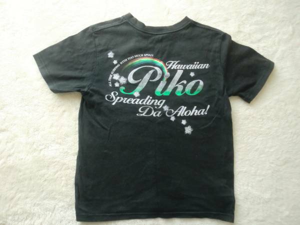 値下げ！最終処分！PIKO ブラック　カッコいい半袖Ｔシャツ　サイズ１５０小さめ