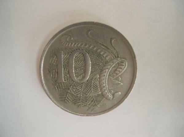 【硬貨】オーストラリア／10セント コイン／1966年