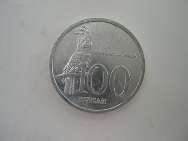 【硬貨】インドネシア／100ルピア コイン／2005年