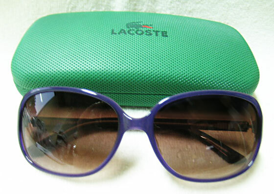 値下 LACOSTE ラコステ 正規品 サングラス L656 パープル 紫/ブラウン グラデーション 新品 スポーツ ラウンド 大き目 度付き加工可