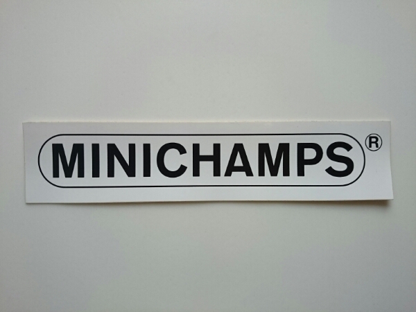 即決！非売品 MINICHAMPS ミニチャンプス ステッカー 約 4.5×20.5cm