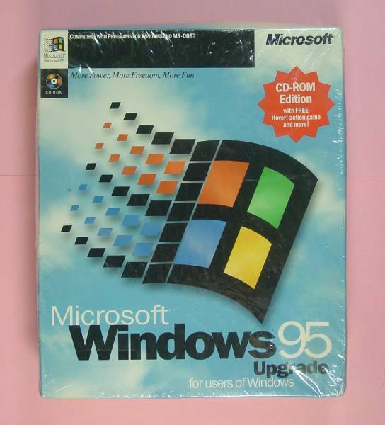 【587】 Microsoft Windows 95 Upgrade CD-ROM English New 新品 未開封 マイクロソフト 基本ソフト ウィンドウズ アップグレード 英語版