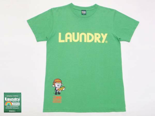 送料込・USED ランドリー Laundry Boy ご当地シリーズ 北海道 プリント半袖Tシャツ Sサイズ