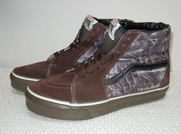 美品 レア バンズ VANS sk8-HI 茶 蛇柄?? 8.5