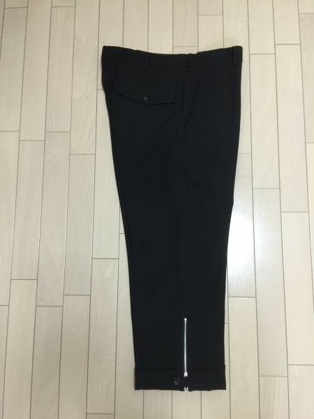 YohjiYamamoto ヨウジヤマモト 裾ジッパー黒パンツ 未使用 6（稀少サイズ） レア
