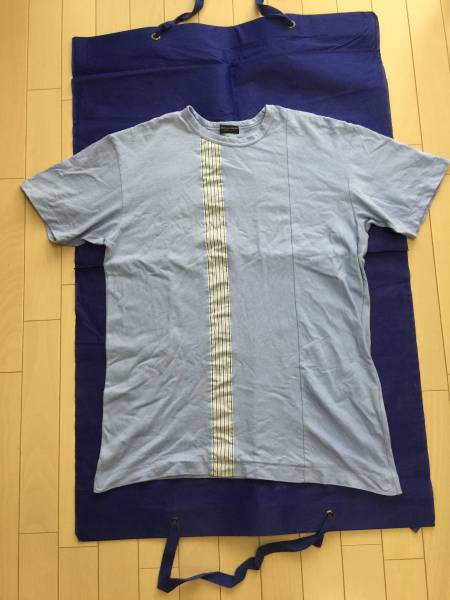 GARCONS HOMME PLUS オムプリュス ブルー切替Tシャツ 良品