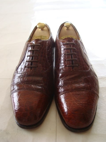 EDWARD GREEN イングランド製クロコ チェルシー size7,5 靴