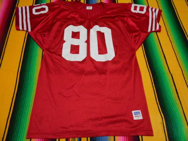 １９８０年代製 WILSON ウィルソン アメフト 49ERS JERRY RICE アメリカン フットボールシャツ ビンテージ AMERICAN FOOTBALL VINTAGE NFL