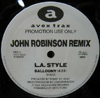 $ L.A. STYLE / BALLOONY (AVJT-2229) JOHN ROBINSON REMIX 限定盤 JAMES BROWN IS DEAD (JOHN ROBINSON REMIX) YYY66-1366-5-60 レコード